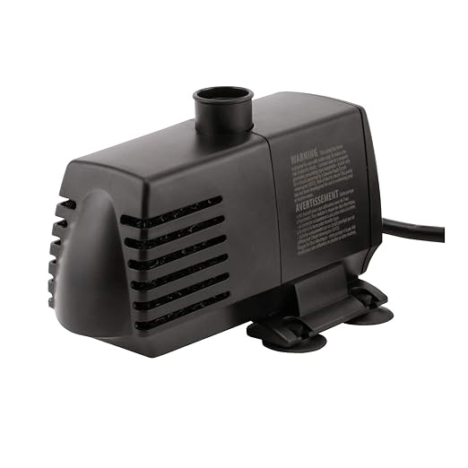 EcoPlus Eco 396 Water Pump Fixed Flow Submersible Or Inline For Aquariums Ponds Fountains &amp Hydroponics - UL Listed 396 GPH Black