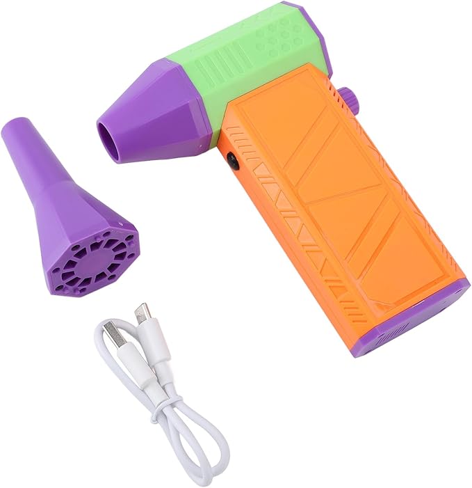 Yunseity Electric Air Atomizer Multipurpose Mini Blower 130000RPM Continuous Speed Adjustment Portable for Keyboard (Orange)