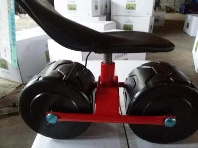 Trolley Portable Firm Iron Garden Cart Tool Planting Picking Stool Comfortable Pu Sponge Seat Pad Moving Chair with Wheels Garden Supplies F/A/S