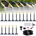 360° Curved Garden Automatic Irrigation System 2025 Upgrade Drip Irrigation System Kits Garden Grid Watering Sprinkler System DIY Irrigation Set for Greenhouse Yard Lawn Raised Garden Bed (49.2 FT)