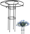 Tower Obelisk Garden Trellis Tall Metal Support Garden Frame Trellis for Indoor/Outdoor Climbing Vines and Flowers(Black90cm)