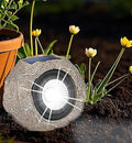 Solar Rock Lights Outdoor Waterproof – 2 Pack LED Landscape Spotlights with Auto On/Off Sensor Decorative Solar Lights for Garden Pathway Driveway Yard Patio Walkway Sidewalk