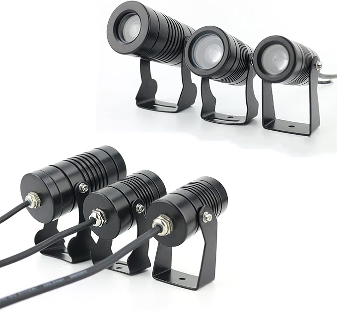 Rotating Spotlight - LED Spotlight IP67 Waterproof Narrow Spotlight Long-Range Spotlight for Outdoor Building Lighting Exterior Building/Outdoor Lighting Blue-5w(dc12v)