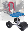 Garden Stool with Wheels Rolling Gardening Helper Bearing 150kg Adjustable Height 22-36cmfor Orchards Farms(Blue)