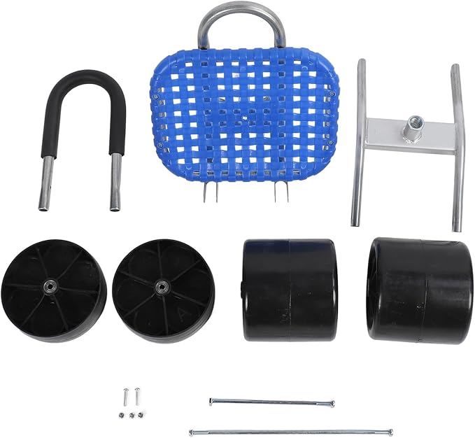 Garden Rolling Stool Seat with Wheels Planting Picking Moving Chair Work Seat Cart Tool Adjustable 360 Degree Rotating