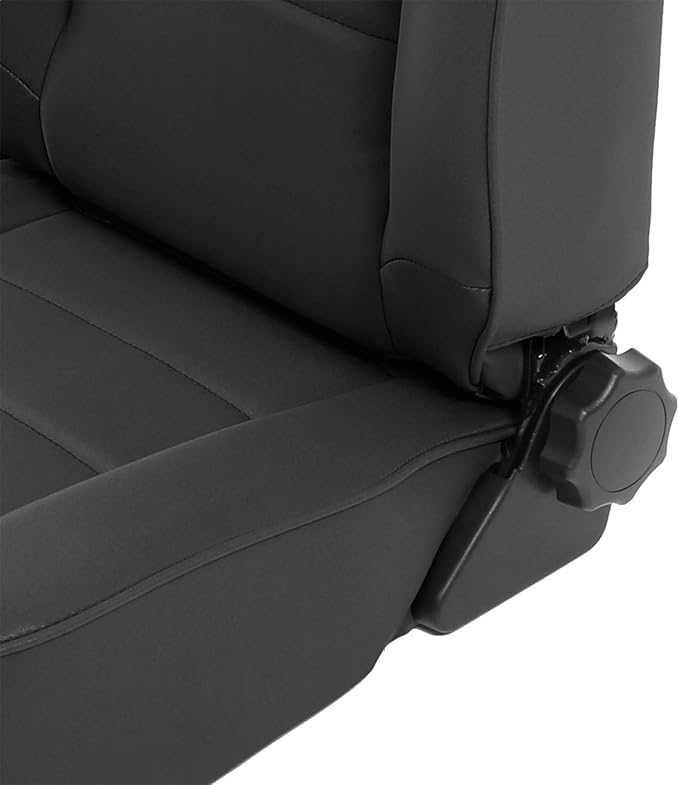SmittyBilt Seat – Front – Factory Style Replacement W/Recliner – Denim Black (76-02 Jeep CJ/YJ/TJ) - SB45015