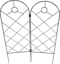 Toyvian 2pcs Iron Garden Trellis Plant Climbing Rack with Stake Supports for Indoor Outdoor Vine Plants Tomato Orchid Gardening
