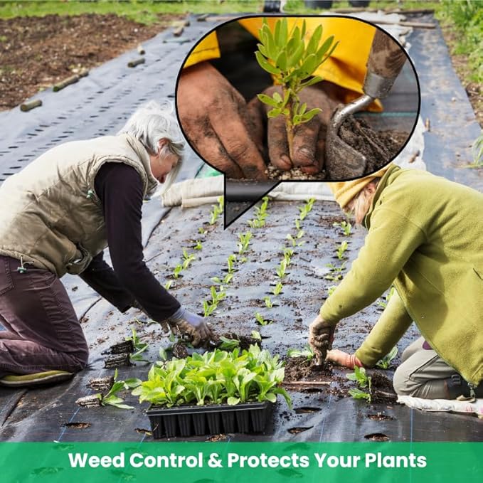 3.75ft x 300ft Weed Barrier Landscape Fabric 3.2oz Heavy Duty Weed ControlWoven Ground Cover for Gardening