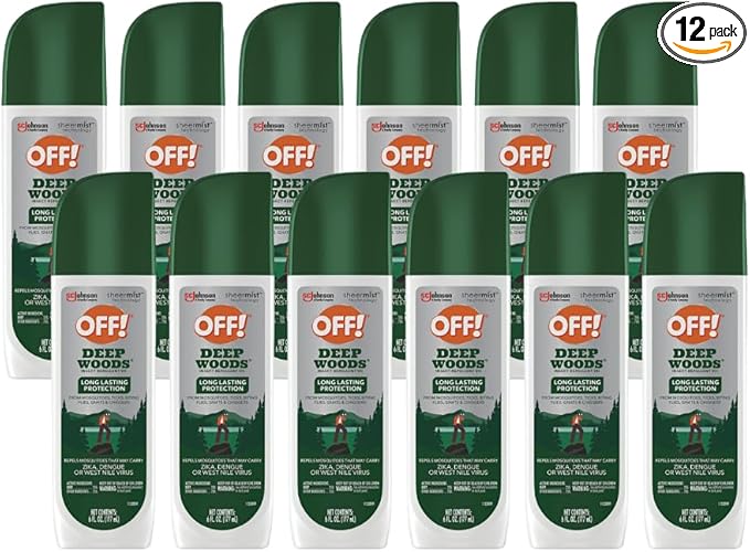 OFF! Deep Woods Insect Repellent VII Spritz Bug Spray with Long Lasting Protection from Mosquitoes 6 oz (Pack of 12)