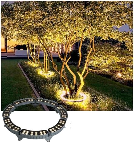 LED Tree Surrounding Lights - IP65 Waterproof Garden Spotlights 5PCS RGB Landscape Lamps AC220V Outdoor Decorative Pillar Lights for Courtyards