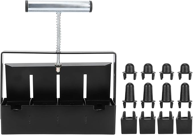Manual Soil Blocker for Garden Yard Lawn Greenhouse Seedling Soil Blocking Tool Iron Construction Ergonomic Design Reusable