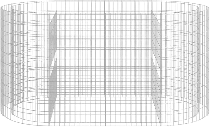 Gabion Raised Bed Galvanized IronRaised Flower BedsGardening PlantersMultifunctional Raised BedPlant Privacy FenceGreenhouse Planterfor GardensPatiosalconiesTerraces78.7x39.4x39.4