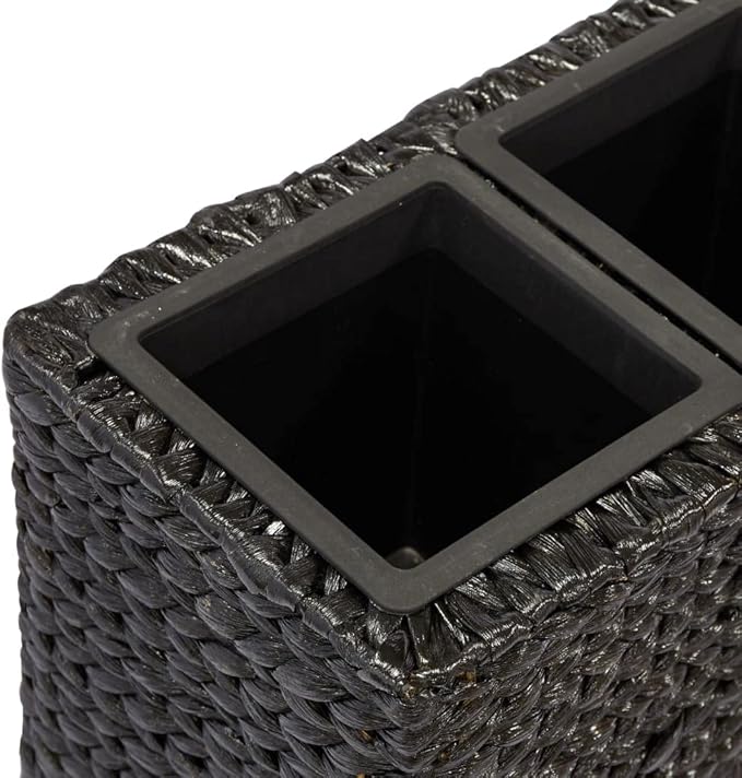 YAFF Garden Raised Bed with 4 Pots Water Hyacinth Black (14.08lbs)