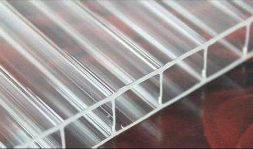 One Pieces 8mm Twin Wall Polycarbonate Greenhouse Panels 8mm Polycarbonate Sheet Clear Plastic Roofing Panels Hurricane Shutters Clear Greenhouse Replacement Panels Light Weight