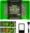 2-in-1 Trimming Tray with 150 Micron Mesh Sift Screen - Includes 2 Scissors Magnifying Glass and Brush