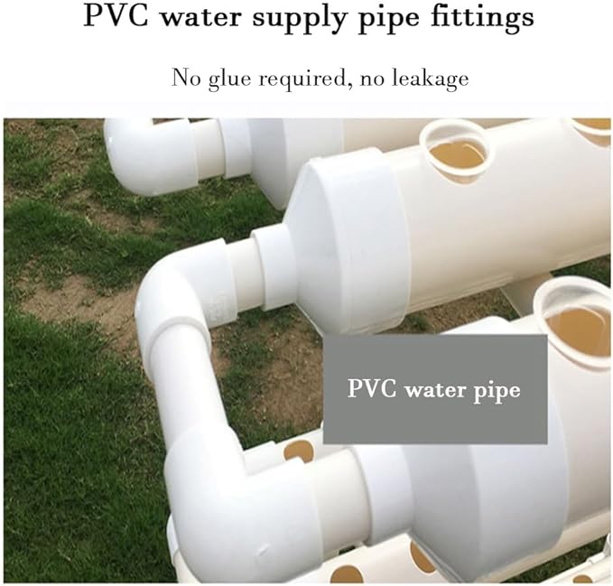 Hydroponics Growing System Tower Garden Hydroponics Growing System Automatic Irrigation System PVC Thickened Joints for Vegetable Fruit Herb