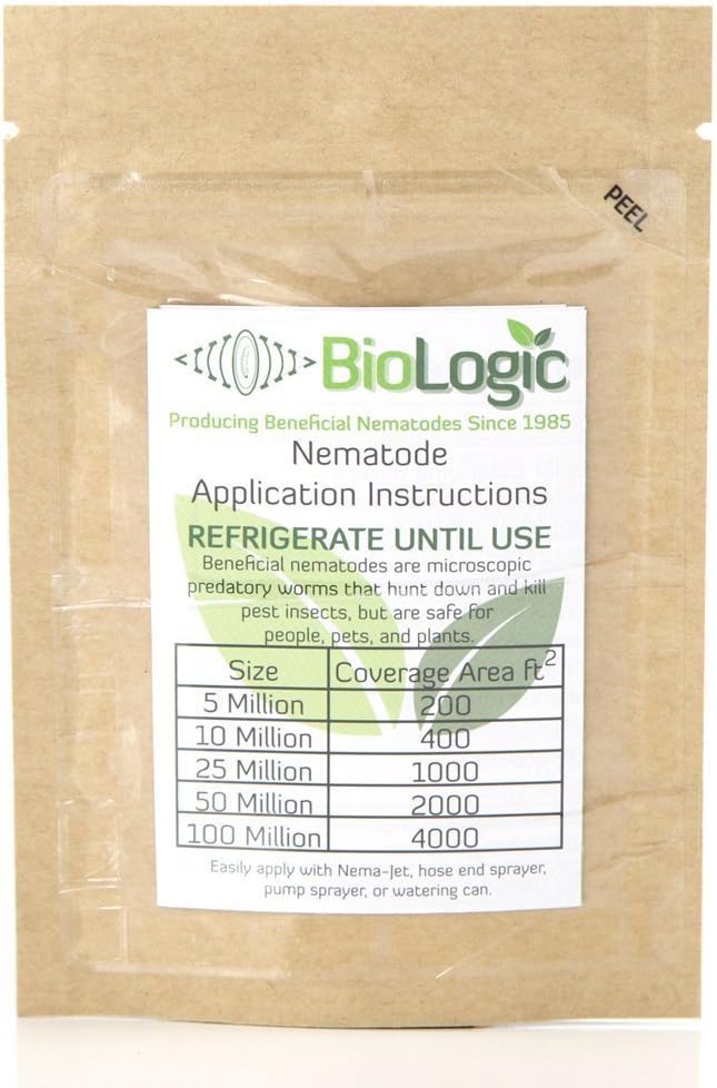 BioLogic's Scanmask Steinernema Feltiae (Sf) Beneficial Nematodes for Natural Insect Pest Control 5 Million Size