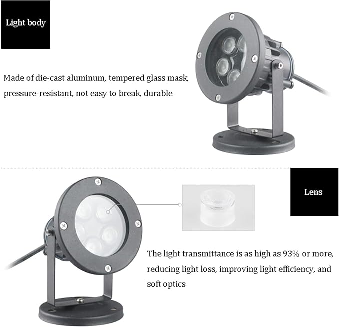IP67 Waterproof Outdoor LED Spotlight - Spotlight Led Beam Light Long Di Irradiation Narrow Beam Lamp AC 90-260V LED Outdoor Floodlight Courtyard Tree Landscape Projection Light