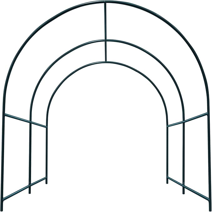 BenefitUSA Large Walk-in Garden Plant Arch Greenhouse Replacement Frame for Flowers/Fruits/Vegetables/Party (6.5 x 7 x 7.2ft)