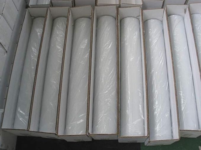 Panda Film 10 x 50 Ft Black White Plastic Sheeting 5.5 mil Thick for Indoor Gardening (10x 50 ft (3x15m)-1 Roll)