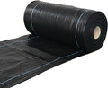 Weed Control Membrane Resistant Weed Barrier Fabric Great Permeability Porous Weed Membrane Black Woven Roll Easy to Cut for Artificial Grass Patios Paths Flower Beds(1.5 * 200m)
