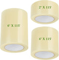 Frienda 3 Rolls 6.3 Mil Greenhouse Repair Tape 2''/4''/6'' x 115' Heavy Duty UV Resistant Clear Greenhouse Sheeting Coverings Film Tape for Seaming and Sealing