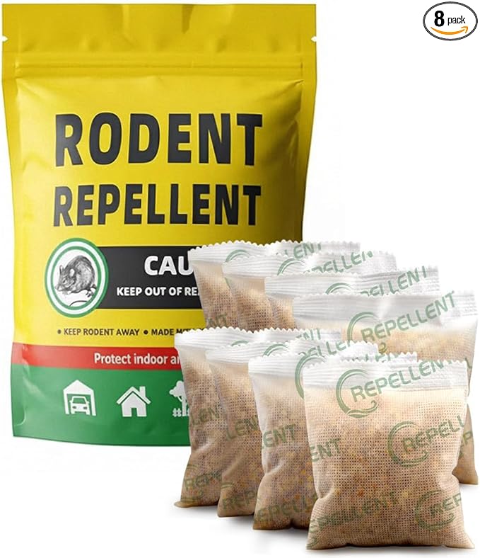 Rodent Repellent Mouse Repellents Rat Repellent Natural Mice Repellent Indoor Peppermint Oil to Repel Mice and Rats Keep Mice Away Rat Deterrent-8P