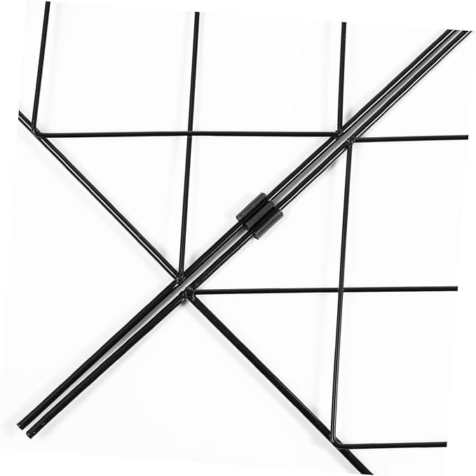 Toyvian Folding Iron Plant Support Rack for Climbing Vines and Flowers Garden Trellis Stand with Strong Stable Frame Multi Use Plant Bracket for Vegetables and Outdoor Gardening