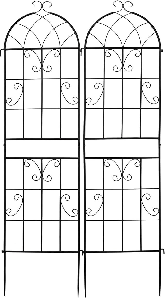 Premium Garden Trellis Sturdy for Climbing Plants for Potted Vines Vegetables 2 Pack