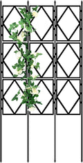 Outdoor Plant Trellis for Climbing Roses Garden Trellis Flower MARXAN Vertical Climbing Plants Support for Patio Balcony and Outdoor Decor Black(W60xH180CM(2.0x5.9FT))