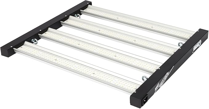 Lucius 120W LED Grow Light with LM281B Diodes 2.9 µmol/J High Efficiency 4-Bar 600 Diodes 348μmol/sFull Spectrum Plant Grow Lamp for Indoor Plants Seeding Veg Bloom 100-277V