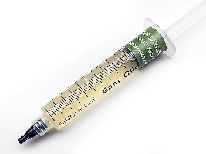 Liquid Culture Syringe 5 Pack - Beginner Mushroom Mycology Starter Pack - Grow on agar grain straw or standard master mix hardwood blocks