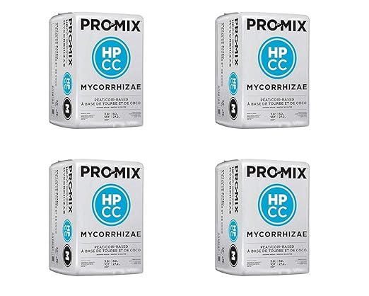 GL56713425 713425 HP-CC Mycorrhizae Pro-Mix 3.8 cu ft. Floral-Arranging-Supplies Natural (Four Pack)