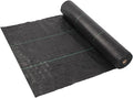 6.5ft x 300ft Weed Barrier Landscape Fabric Heavy Duty Weed Blocker Garden Weeding Control Mat for Greenhouses Lawn Garden Flowers Crops Potted Plants 100gsm
