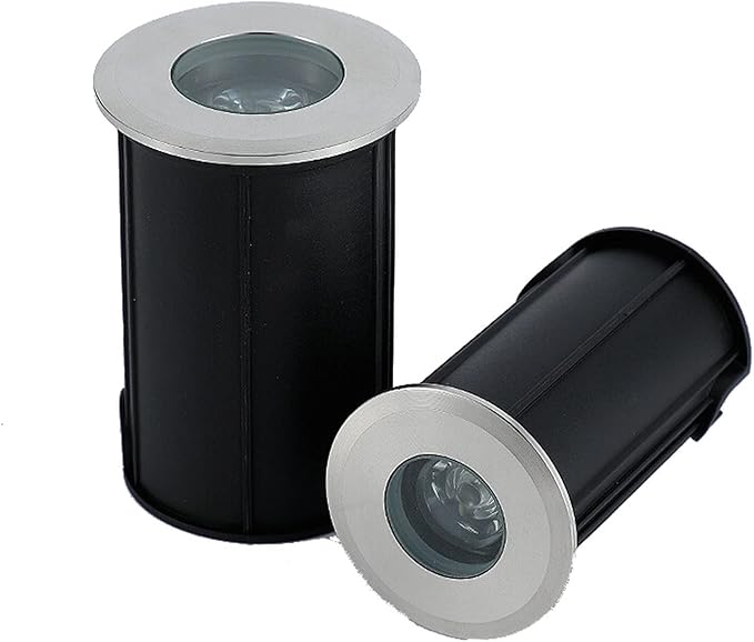 LED Underground Light Stainless Steel Outdoor Spotlight 110V1W Outdoor IP68 Waterproof for Courtyard Lawn Garden
