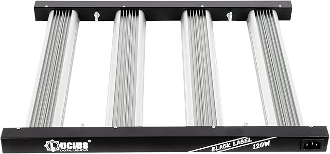 Lucius 120W LED Grow Light with LM281B Diodes 2.9 µmol/J High Efficiency 4-Bar 600 Diodes 348μmol/sFull Spectrum Plant Grow Lamp for Indoor Plants Seeding Veg Bloom 100-277V
