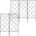 Totority 5pcs Black Outdoor Garden Plant Trellis Climbing Vine Support Stand 20x53cm Multifunctional Foldable Plant Climbing Frame for Patio and Potted