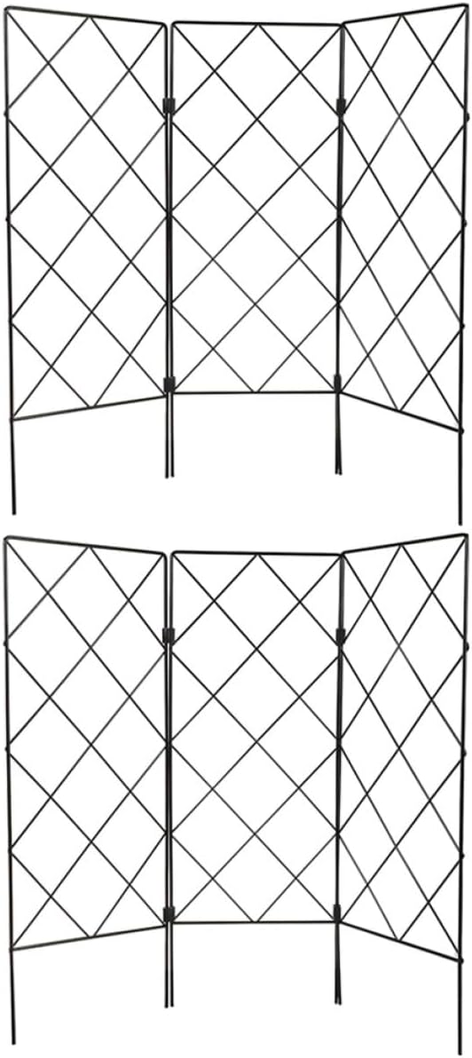 Veemoon 2pcs Iron Garden Trellis Plant Support Stand for Climbing Plants Outdoor Vine Climbing Holder Suitable for Tomatoes and Vegetable Gardening