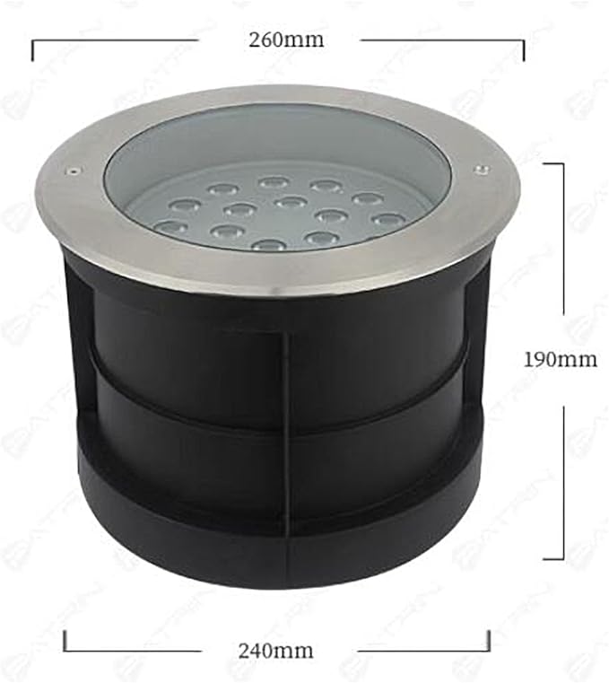 Outdoor Landscape Lights - LED Underground Light AC 220V Recessed Adjustable Angle Underground lamp IP65 Outdoor Waterproof Polarized Underground Spotlight Easy Installation