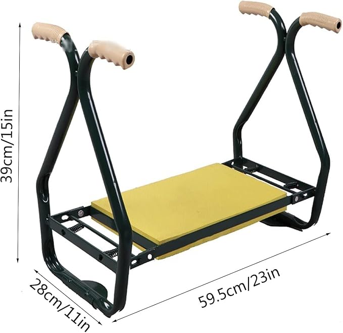 KANDUO Garden Kneeler and Seat Foldable Garden Stool Heavy Duty Garden Seat Stools Garden Kneeler for Outdoor Gardening
