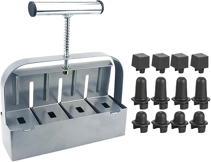 Soil Block Maker Steel – Manual Compactor 2inch Gardening Planting Transplanting Cutting Propagator Starter Tray Garden Yard Greenhouse | Gardening - for Planting Transplanting Cutting Propagator St