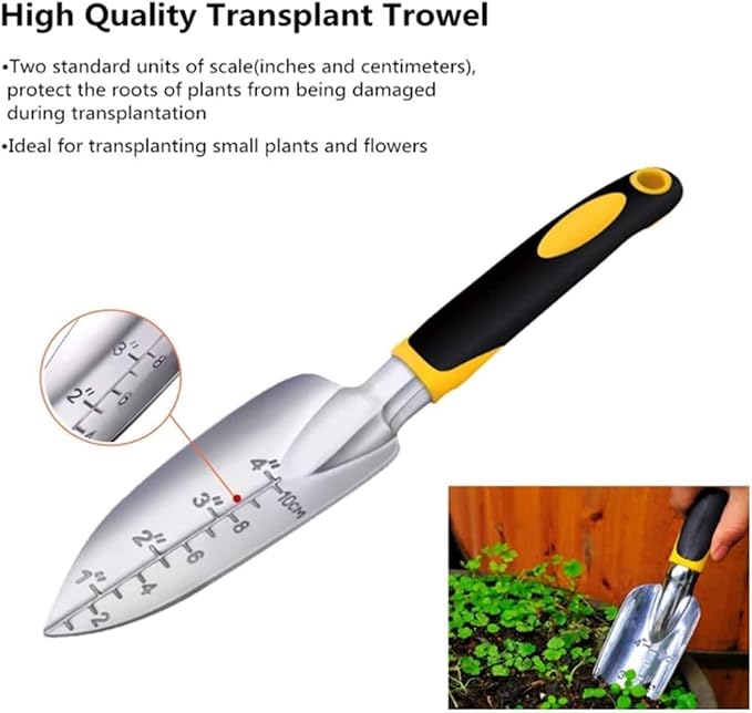Garden Tools Shovel Garden Tool Set -3 Piece Aluminum Gardening Hand Tools Shovel Trowel