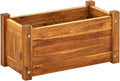 Wooden Garden Raised Bed Planter Boxes Outdoor for Planting Outdoor Plants VegetablesHerb 19.7x9.8x9.8