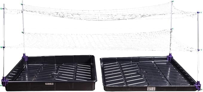 Trim Daddy Trellis System Support Kit (Model B) - for Climbing Plants | Round Corner | Ideal for Hydroponics Growing System Greenhouse &amp Garden
