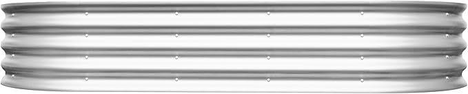Raised Garden Bed Kit Galvanized Planter Raised Garden Beds for Outdoor for VegetablesFlowers &ampHerbs Heavy Duty Rust-Resistant (2 6x3x1FT)