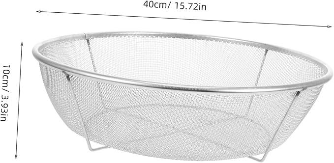 Rice Washing Sieve Strainer Fine Mesh Sifting Basket for Soil Sand and Grains Diameter Hole Durable Garden Tool for Efficient Screening and Sifting
