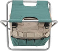 Garden Folding Stool Foldable Multipurpose Chair with Tools Storage Bag Large LIDacity for Greenhouse Fishing Camping and Travel