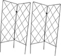 2Pcs Foldable Plant Climbing Trellis for Garden Sturdy Support for Vines and Climbing Plants Adjustable Height Green Support Accessories