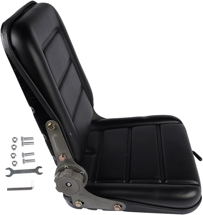 Universal Adjustable Backrest Seat for Forklift Tractor Excavator Lawn Mower and Agricultural or Construction Equipment