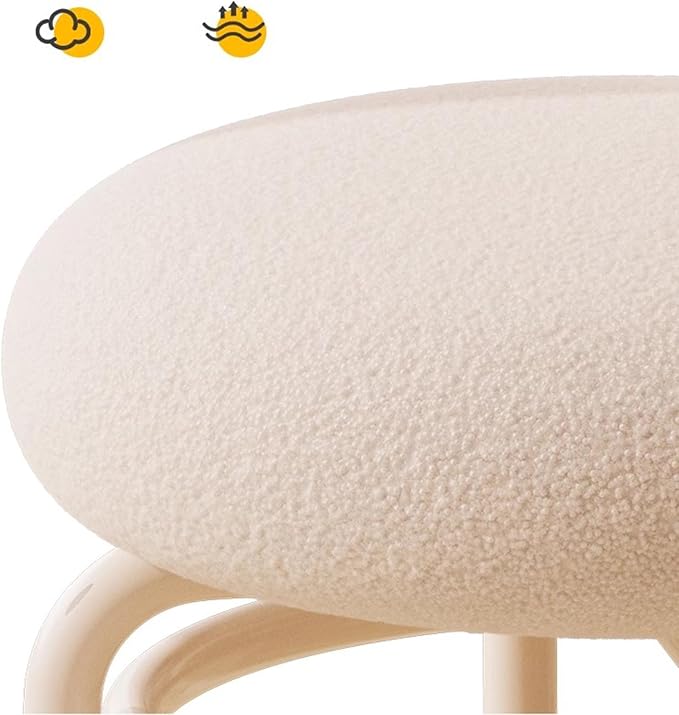 Rolling Stool Pulley Stool Universal Wheel Low Stool Home Lazy Rolling Stool Back Small Chair Swivel Caster Wheels Pu Leather Small Stools for GardeningHome (Color5 30 * 37 * 32cm)